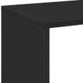 vidaXL Rozdeľovacia knižnica čierna 69,5x29x69,5 cm kompozitné drevo
