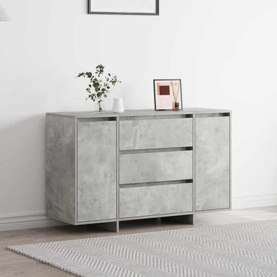 vidaXL Servírovacia skriňa so zásuvkou Betónová šedá 120 x 41 x 75 cm