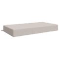 vidaXL Podložka na sedadlo SOEST 100% polyester Biela 120 x 80 x 15 cm