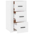 vidaXL Komoda biela 40x33x70 cm spracované drevo