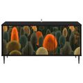 vidaXL TV skrinka ZAANDAM 102 x 33 x 51 cm Čierny dub Kompozitné drevo