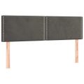 vidaXL Posteľný rám boxspring s matracom tmavosivý 140x200 cm zamat