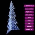 vidaXL Vianočný stromček 240 LED Studená Biela 180 cm Akryl