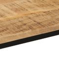 vidaXL Konzolový stolík 110x55x75 cm, surový mangový masív a železo