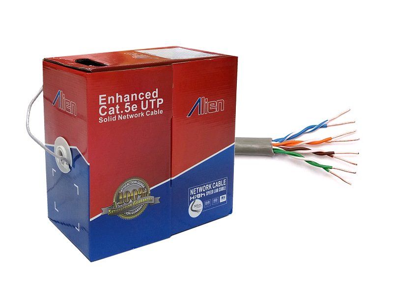 UTP kabel CAT 5E CCA  ALIEN 0.5mm --METRÁŽ--