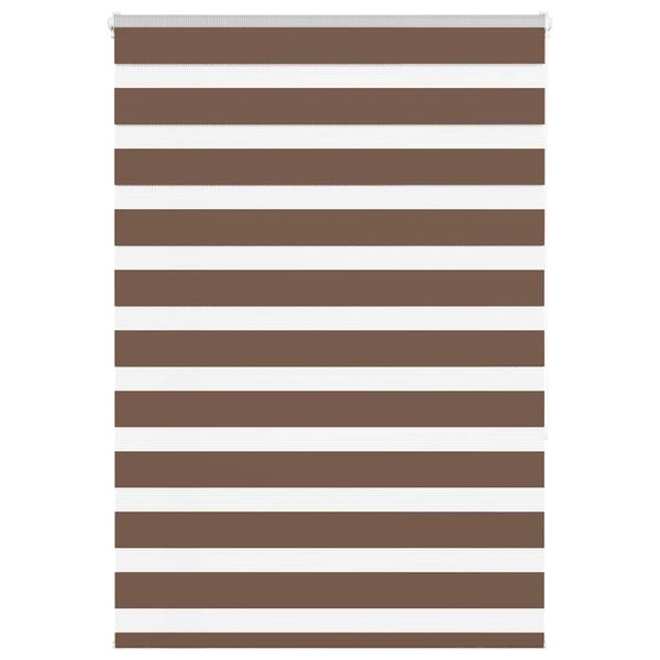 vidaXL Zebra roleta hnedá 105x150 cm šírka látky 100,9cm polyester