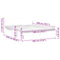 vidaXL Posteľ s matracom Dover modrý 180x200 cm zamat