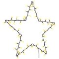 vidaXL Vianočné osvetlenie Star Silhouette 80 LED diód Teplá biela
