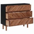 vidaXL Komoda 90x33,5x80 cm akáciový masív a MDF