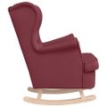 vidaXL Hojdacie kreslo Wine Red 74x90x102 cm Látka
