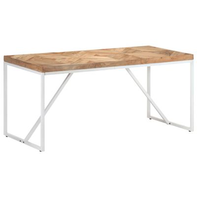 vidaXL Jedálenský stôl 160x70x76 cm akáciový a mangovníkový masív