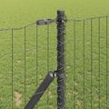 vidaXL Euro plotový základ 25 x 1,2 m PVC potiahnutá oceľ Sivá