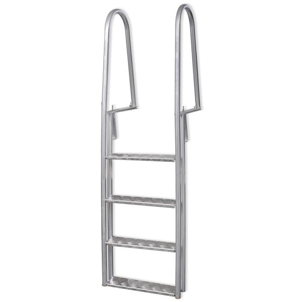 vidaXL Bazénové schodíky/rebrík k bazénu, 4-stupňový, 167 cm