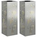 vidaXL Solárne LED svetlo na chodník 2 ks Teplá biela 18 x 18 x 50 cm