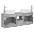 vidaXL Set kabinetov do kúpeľne 3 ks Sivý Sonoma 53 x 34,5 x 63 cm