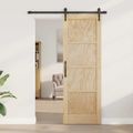 vidaXL Posuvné dvere ORKDAL 73,5 x 211 cm Borovicový masív Prírodná
