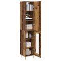 vidaXL Highboard 2 ks Staré drevo 34,5 x 34 x 180 cm Kompozitné drevo