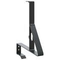 vidaXL Podpora strážcu snehu 12 ks Čierna 29,5 x 3 x 34,5 cm Oceľ