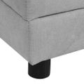 vidaXL Pelech pre psa s vankúšom sivý 83x44x44 cm plyš