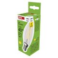 LED žiarovka Filament sviečka / E14 / 3,4 W (40 W) / 470 lm / neutrálna biela