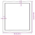 vidaXL Stolová doska 60x60x(2-4) cm neošetrený masív živé hrany