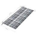 vidaXL 2-miestna záhradná lavica s vankúšom 120 cm eukalyptový masív