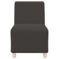 vidaXL Bezrúčková modulárna sofa jednotka Tmavo šedá 55 x 74 x 82 cm