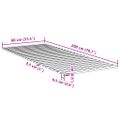 vidaXL Posteľný rošt 80x200 cm borovicový masív