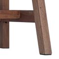 vidaXL Stôl Hnedá 90 x 50 x 103 cm Masívne obnovené drevo