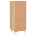 vidaXL Komoda dub sonoma 34,5x34x90 cm spracované drevo