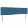 vidaXL Posteľ s pružinovým rámom Tmavo modrá 180 x 200 cm Zamat