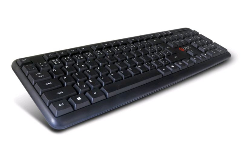 C-TECH KB-102/Drôtová USB/ CZ- SK layout/Čierna
