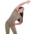 Dámske bežecké tričko Pulse Vetiver - GymBeam, veľkosť S, veľkosť oblečenia S