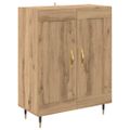 vidaXL Highboard Remeselný dub 69,5 x 34 x 180 cm Kompozitné drevo