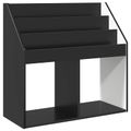 vidaXL Detský regál Čierna 72,5 x 29,5 x 69 cm Kompozitné drevo