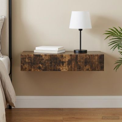 vidaXL Nástenný bočný stôl 87,5 x 34,5 x 17 cm Kompozitné drevo