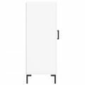 vidaXL Komoda biela 34,5x34x90 cm spracované drevo