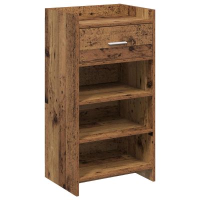 vidaXL Skriňa na topánky Staré drevo 48 x 36 x 92 cm Kompozitné drevo