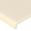 vidaXL Čelo postele krémové 100x5x118/128 cm umelá koža