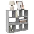vidaXL Knižnica/deliaca stena sivá sonoma 100x33x94,5 cm