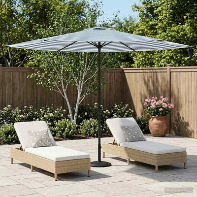vidaXL Záhradný slnečník 300 x 300 cm Polyester Obdĺžnikový