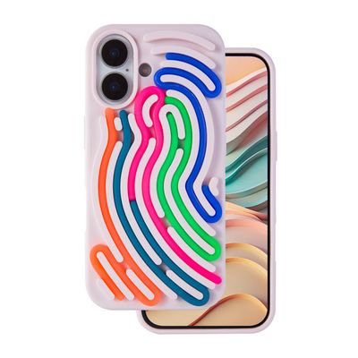Puzdro DIY Snake pre iPhone 16 6,1" ružové