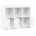 vidaXL Servírovacia skriňa Biela 98,5 x 33 x 80 cm Kompozitné drevo