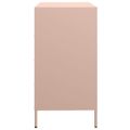 vidaXL Komoda ružová 68x39x73,5 cm oceľ valcovaná za studena