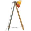 vidaXL Stojacia lampa viacfarebná E27 masívne mangové drevo