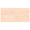 vidaXL Stolová doska 120x60x(2-6) cm neošetrený masív živé hrany
