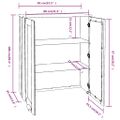 vidaXL Nadstavec na komodu HAMAR, biely 85x35x100 cm, borovica