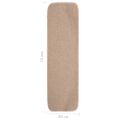 vidaXL Protišmykové nášľapy na schody 15 ks, 75x20cm, béžové, obdĺžnik