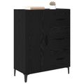 vidaXL Servírovacia skriňa Čierny dub 69,5 x 34 x 90 cm