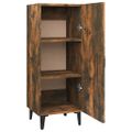 vidaXL Komoda dymový dub 34,5x34x90 cm spracované drevo